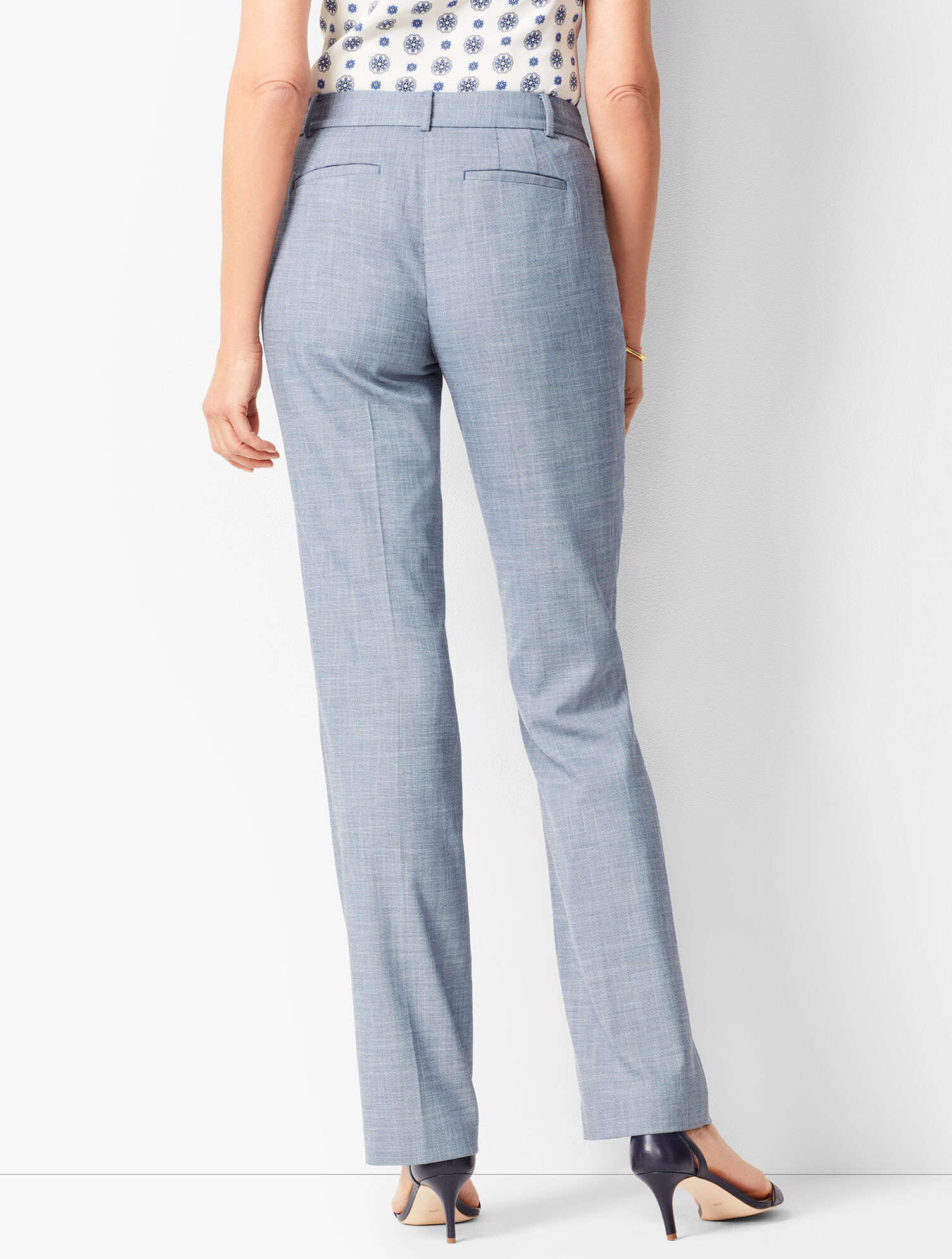 Tailored Sharkskin Barely Boot Pants
