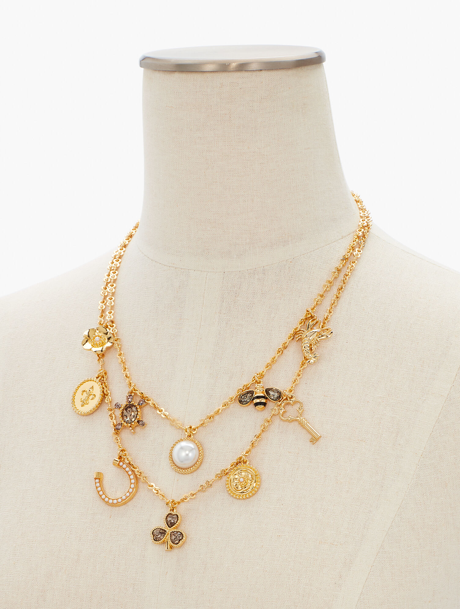 Double-Layer Charm Necklace