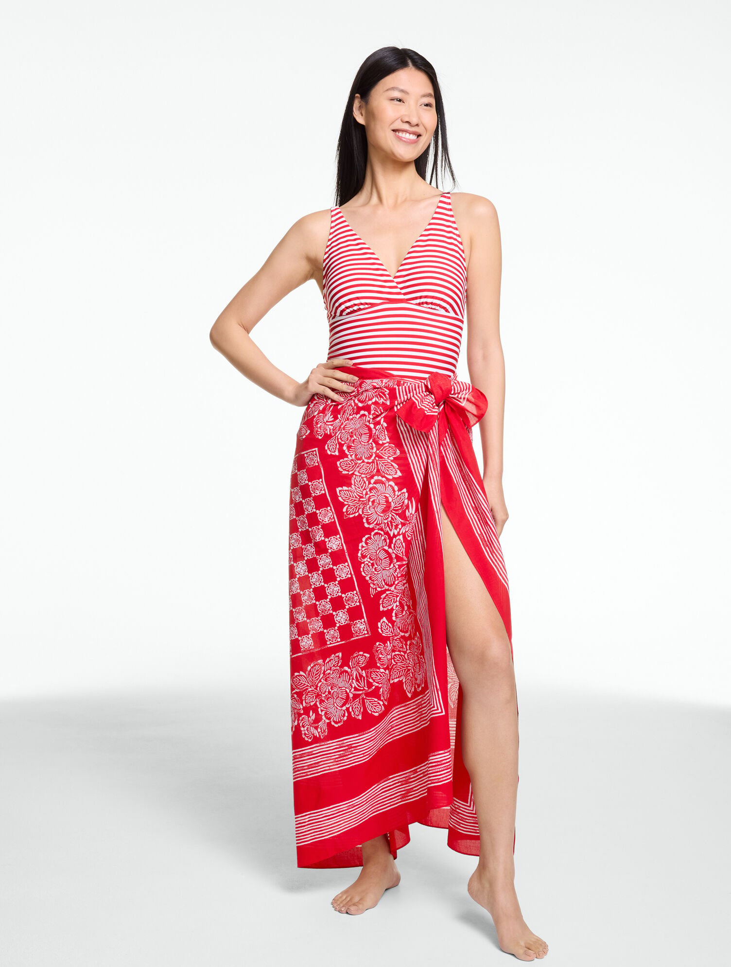 Aqua Club Pareo Cover-Up - Capri Rose