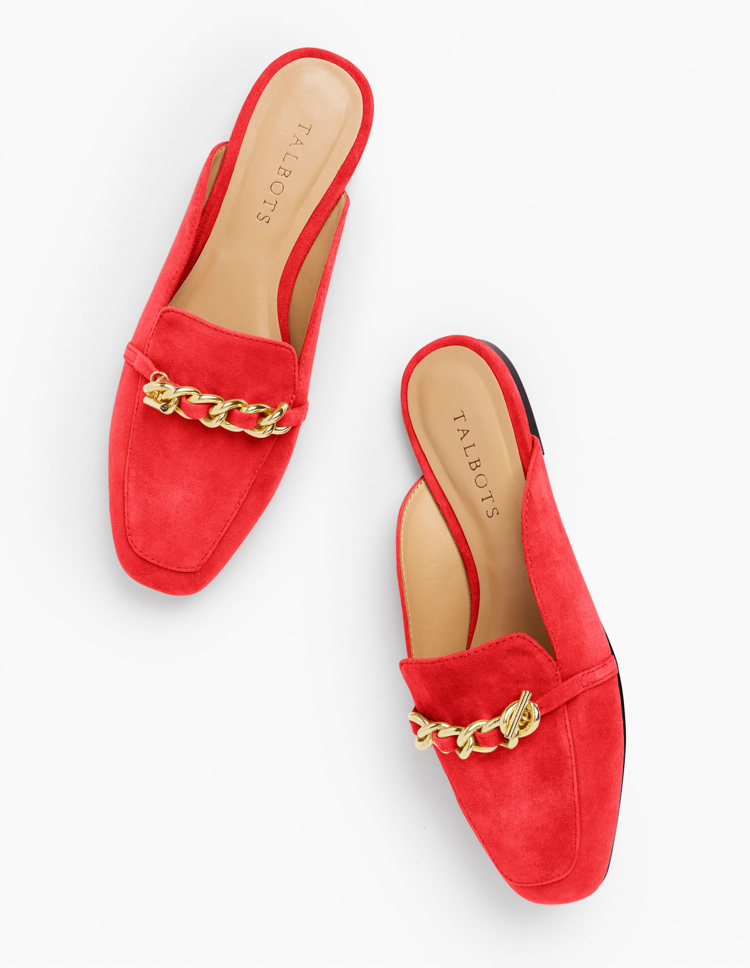 Stella Chain Suede Mules