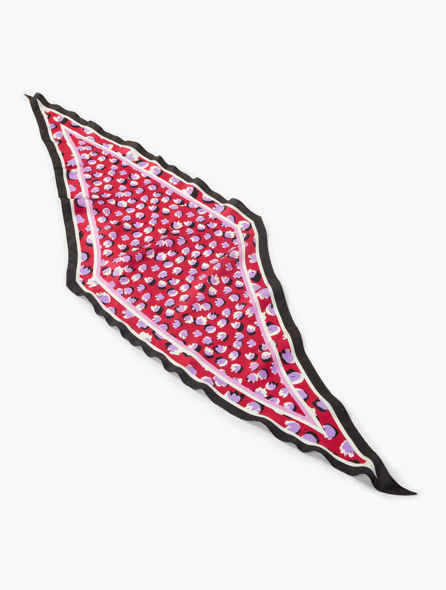 Silk Petal Shadow Diamond Scarf