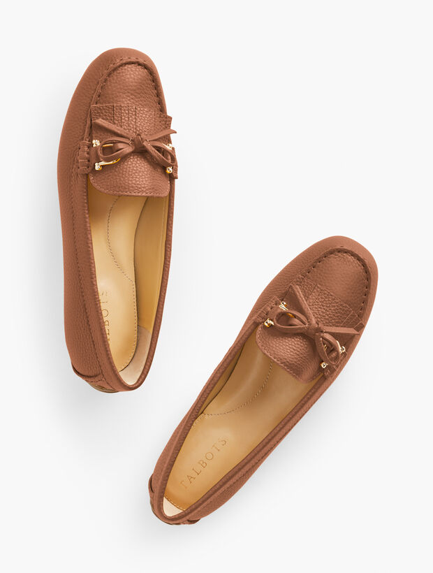 Everson Tasseled Leather Driving Flats