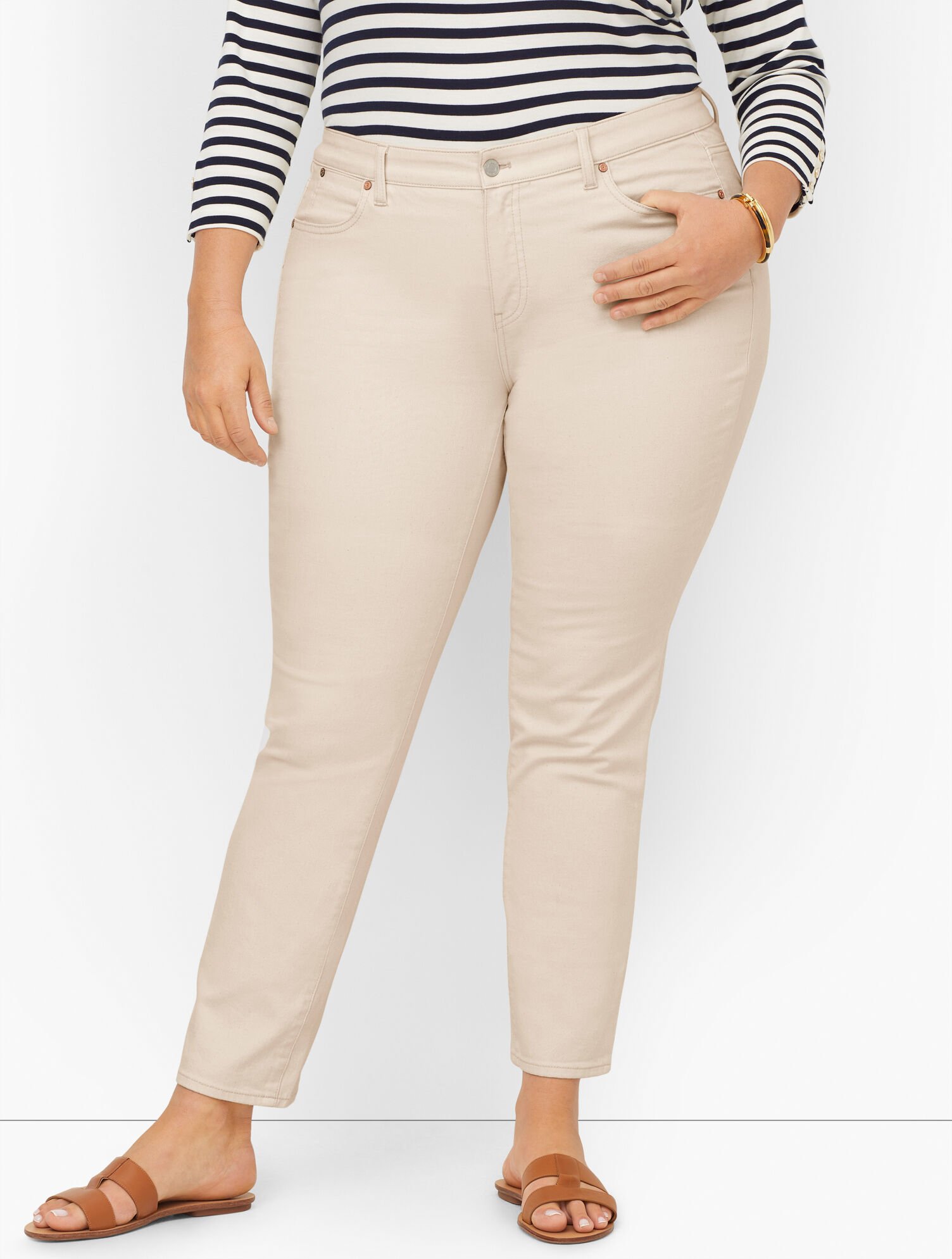 Slim Ankle Jeans - Natural