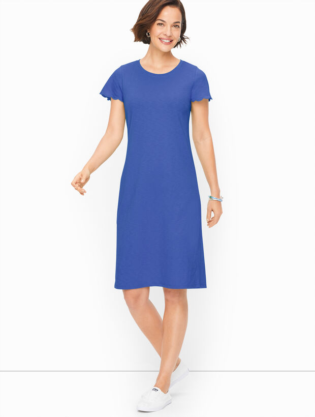 Slub Knit Shift Dress