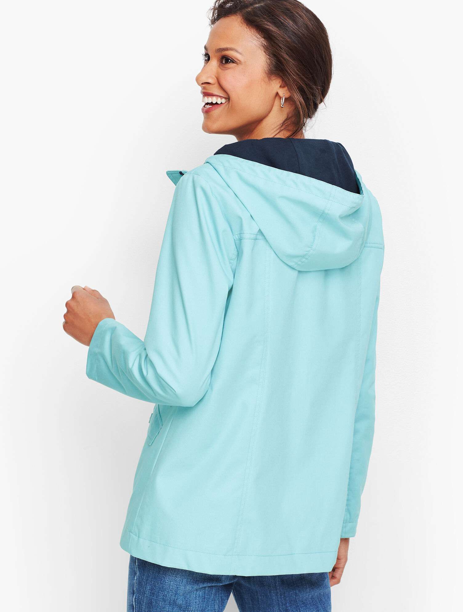 Coated Cotton Rain Jacket