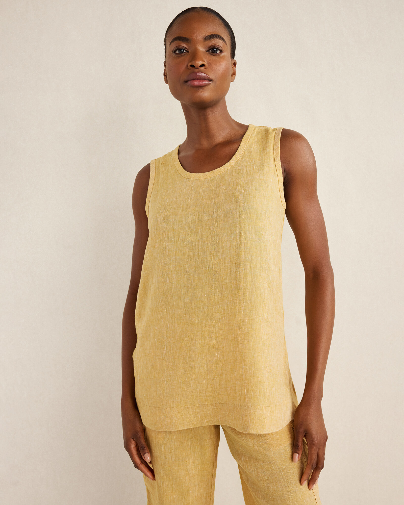 Linen Scoop Neck Tunic - image 2