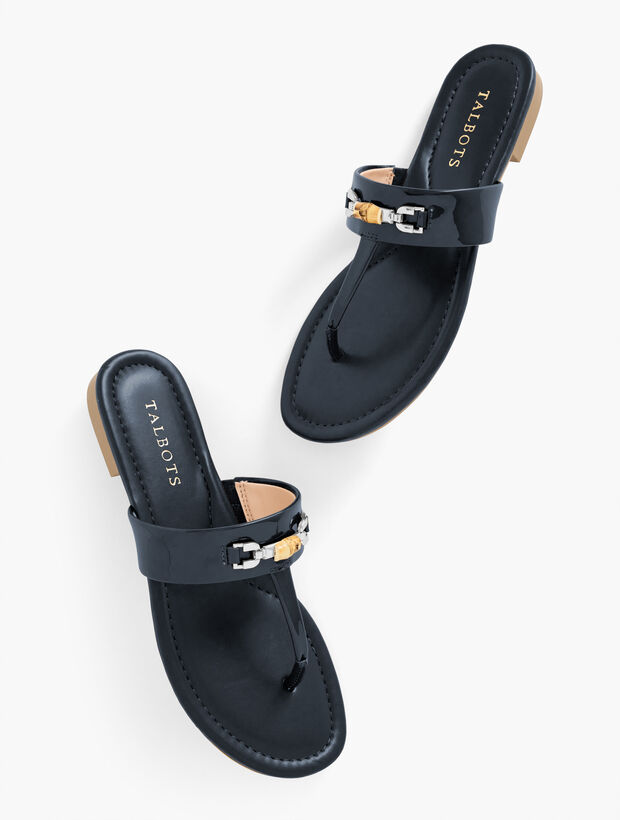 Gia Bamboo Thong Sandals
