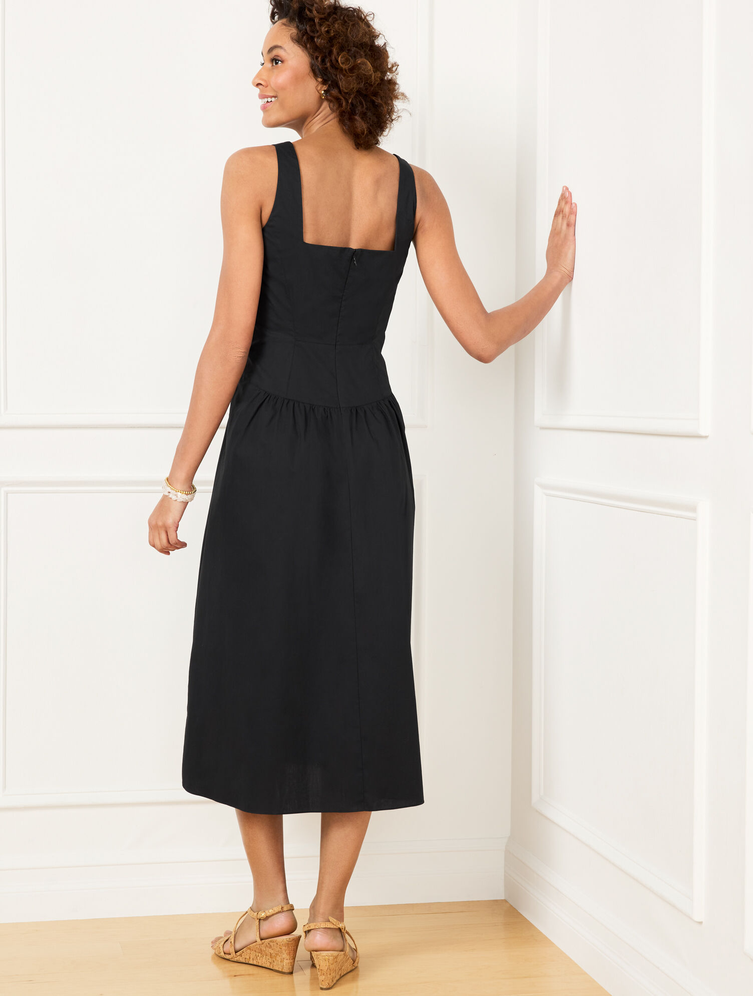 Modern Poplin Fit &amp; Flare Dress