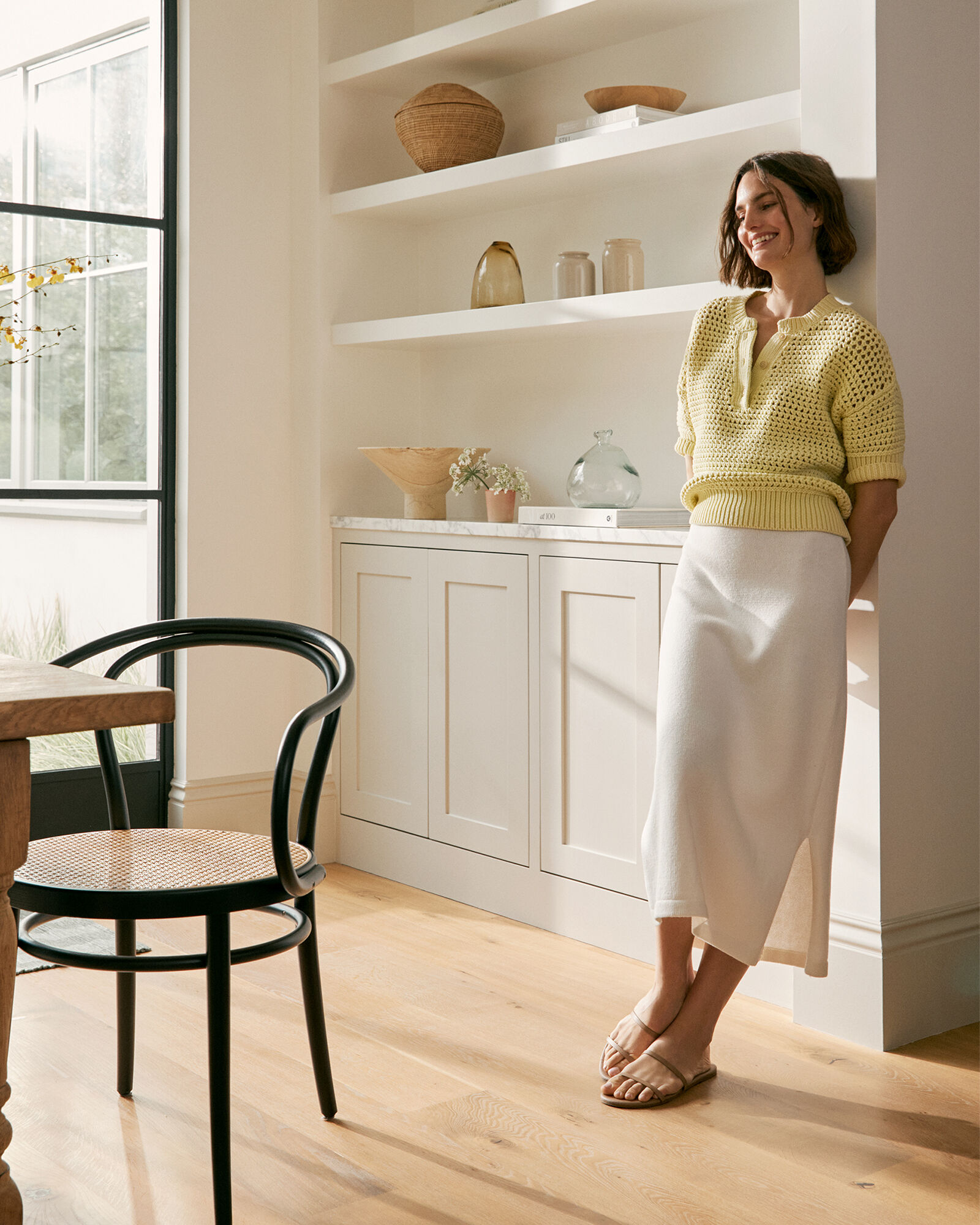 Organic Cotton Midi Skirt