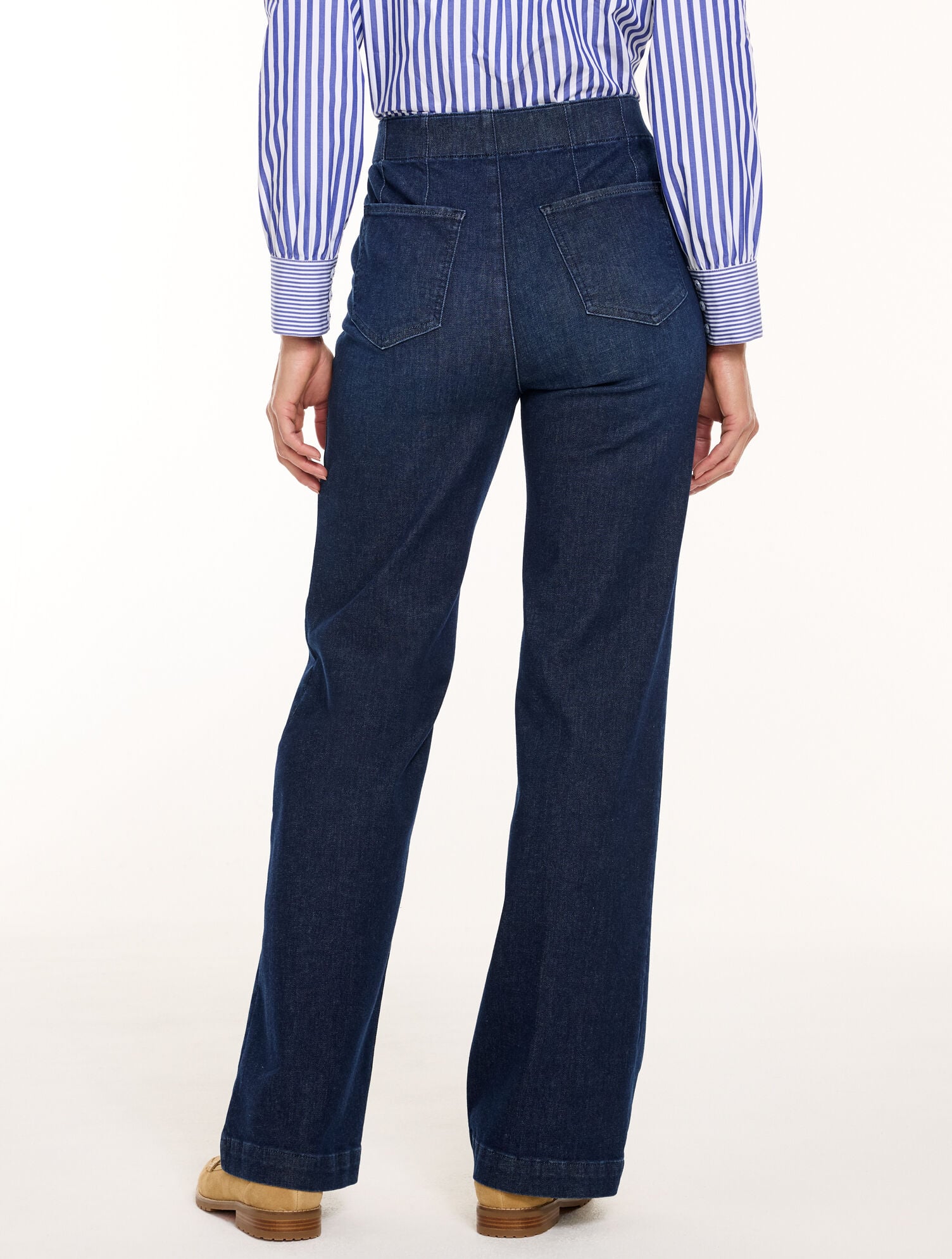 Trouser Pull-On Travel Jeans - Bethune Wash - thumbnail 3