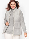 CableKnit Sweater Vest - Lurex&reg;