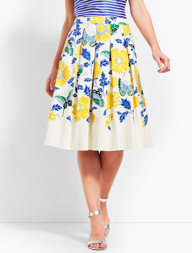 Full Flowered Skirt Talbots