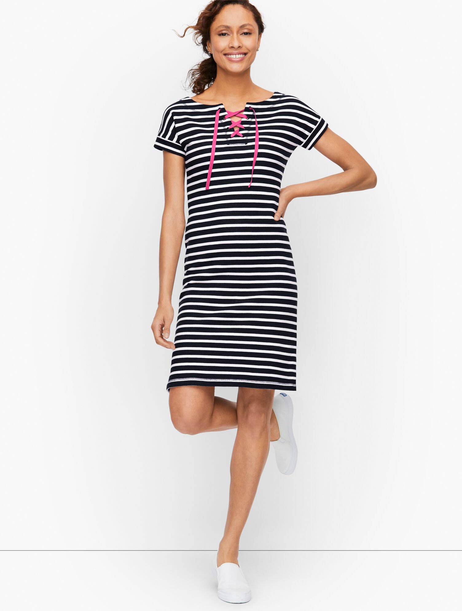 Terry Dress - Saltwater Stripe | Talbots