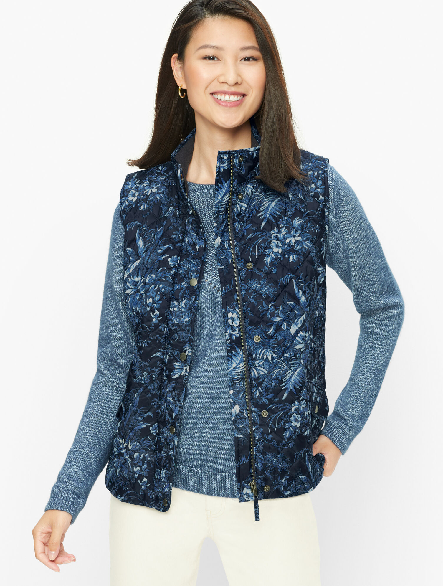 Diamond Quilted Vest - Fall Toile