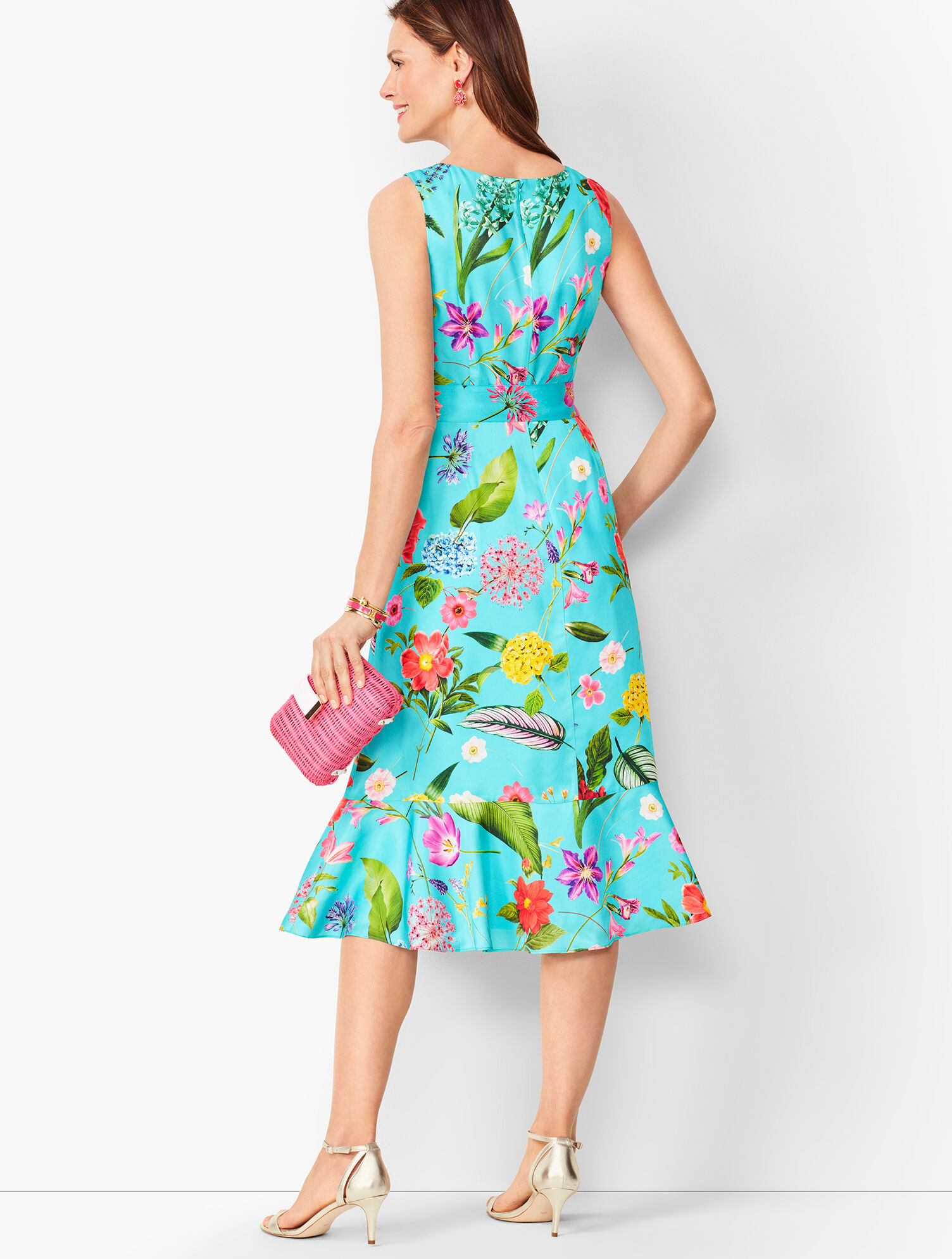 Floral Soft Fit & Flare Dress | Talbots Floral Soft Fit & Flare Dress | Talbots