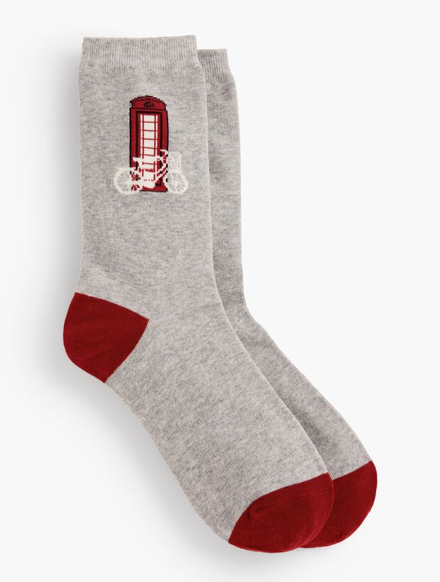 London Phone Booth Trouser Sock