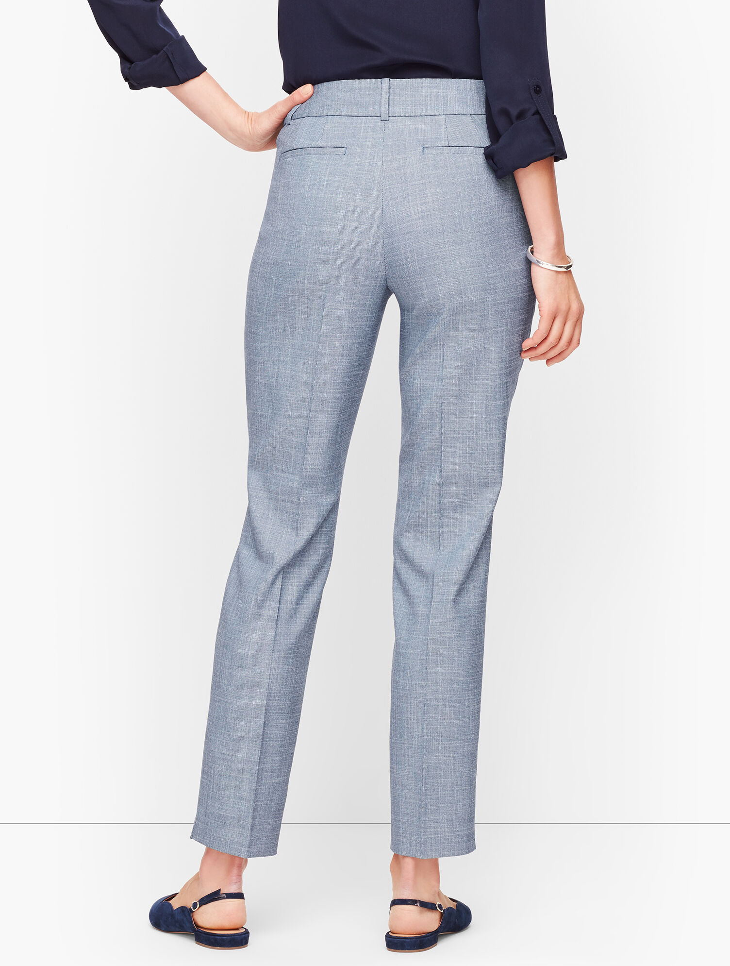 Talbots Hampshire Ankle Pants - Sharkskin