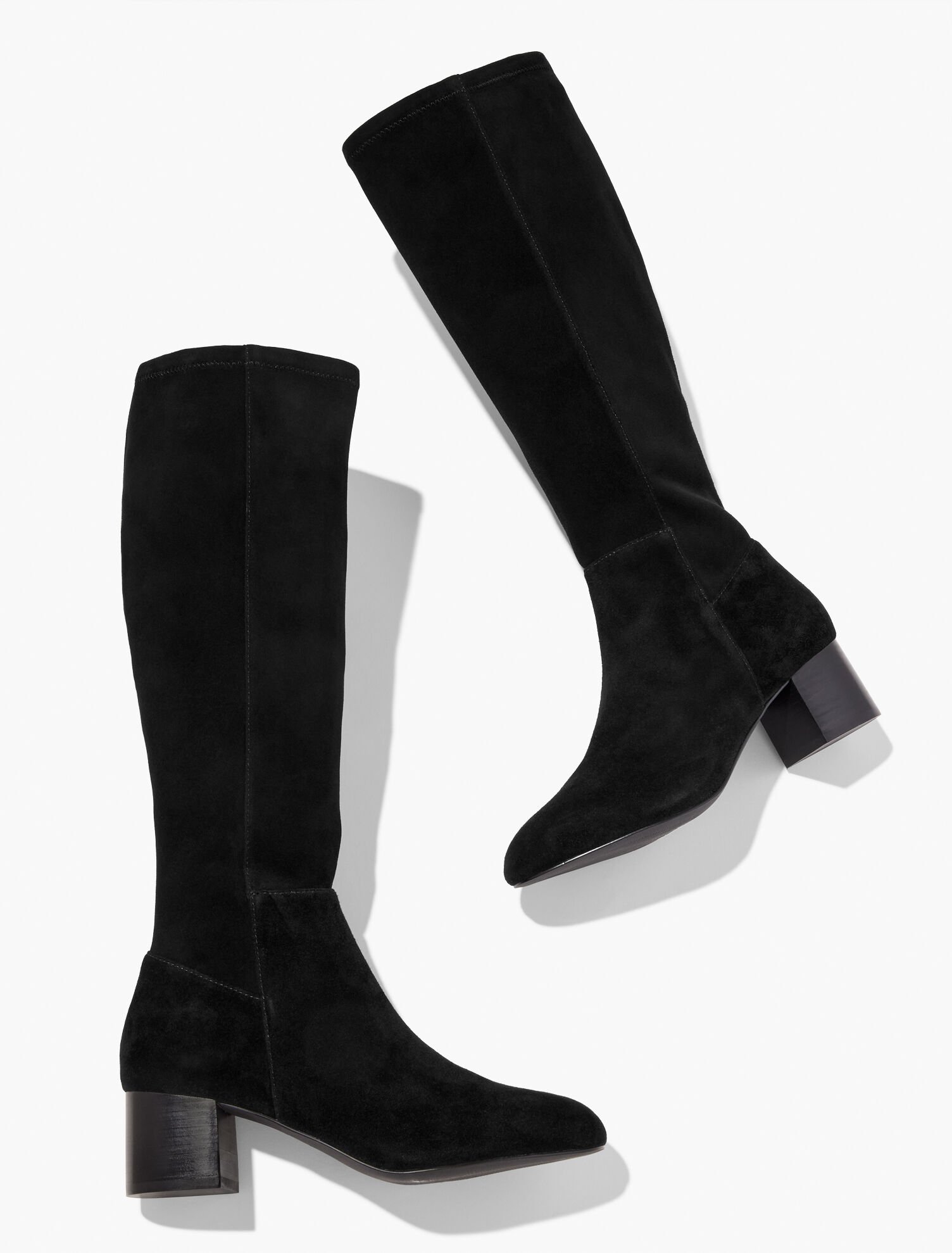 Sophie Stretch Suede Tall Boots