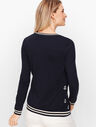 Charming Cardigan - Embroidered Anchors