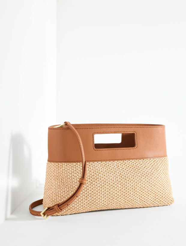 Rectangular Raffia Clutch