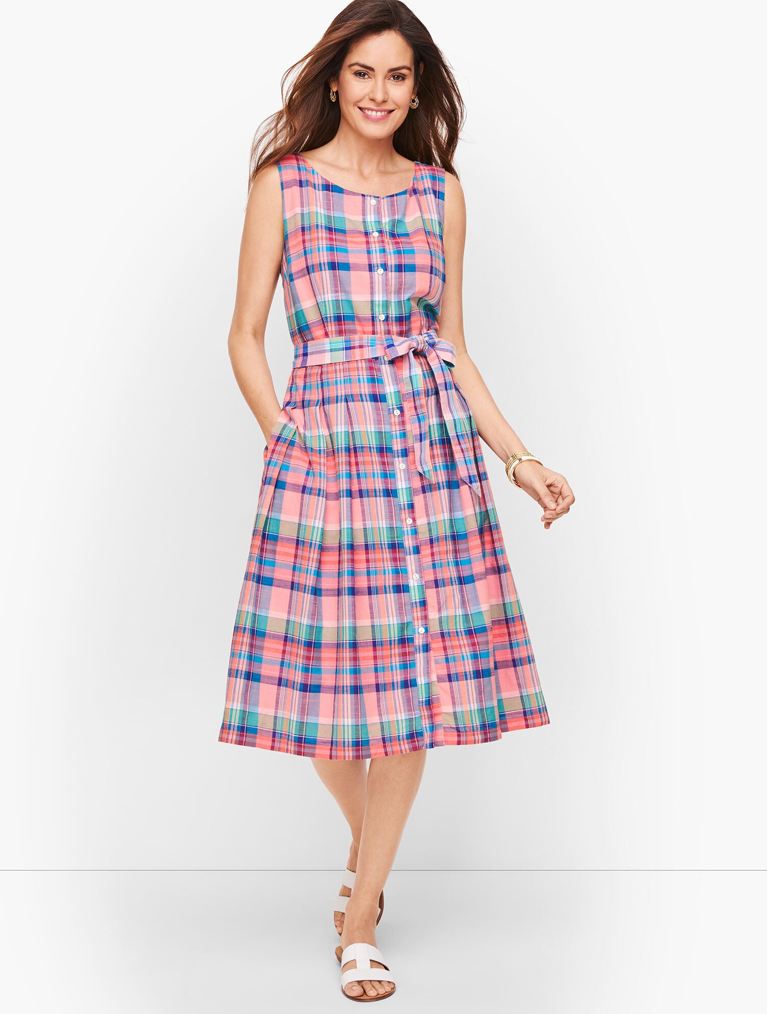white christmas dresses Women's Madras Dress X-Small