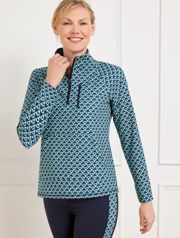 Out &amp; About Half-Zip Pullover - Fascinating Scallop