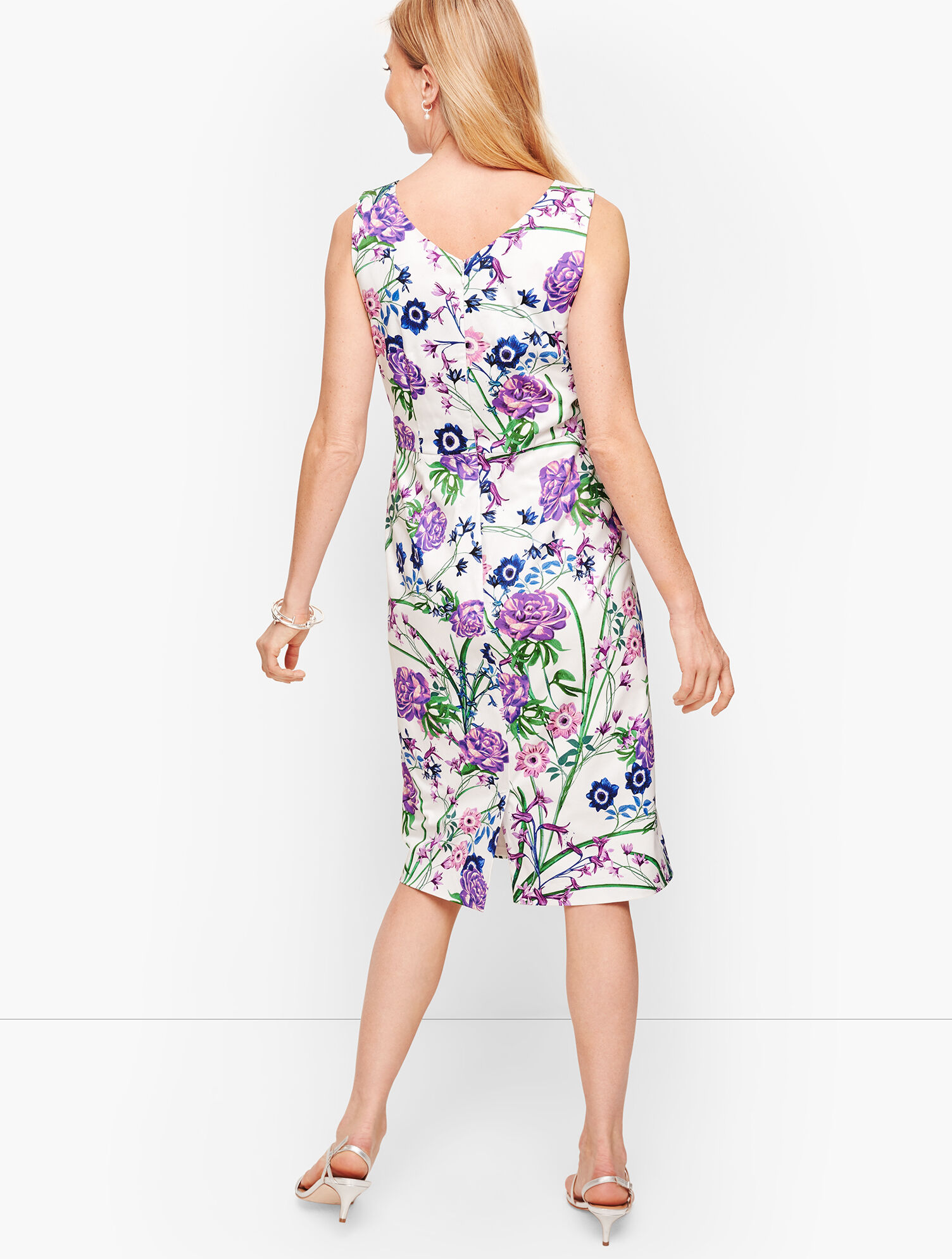 Sateen Botanical Gardens Sheath Dress
