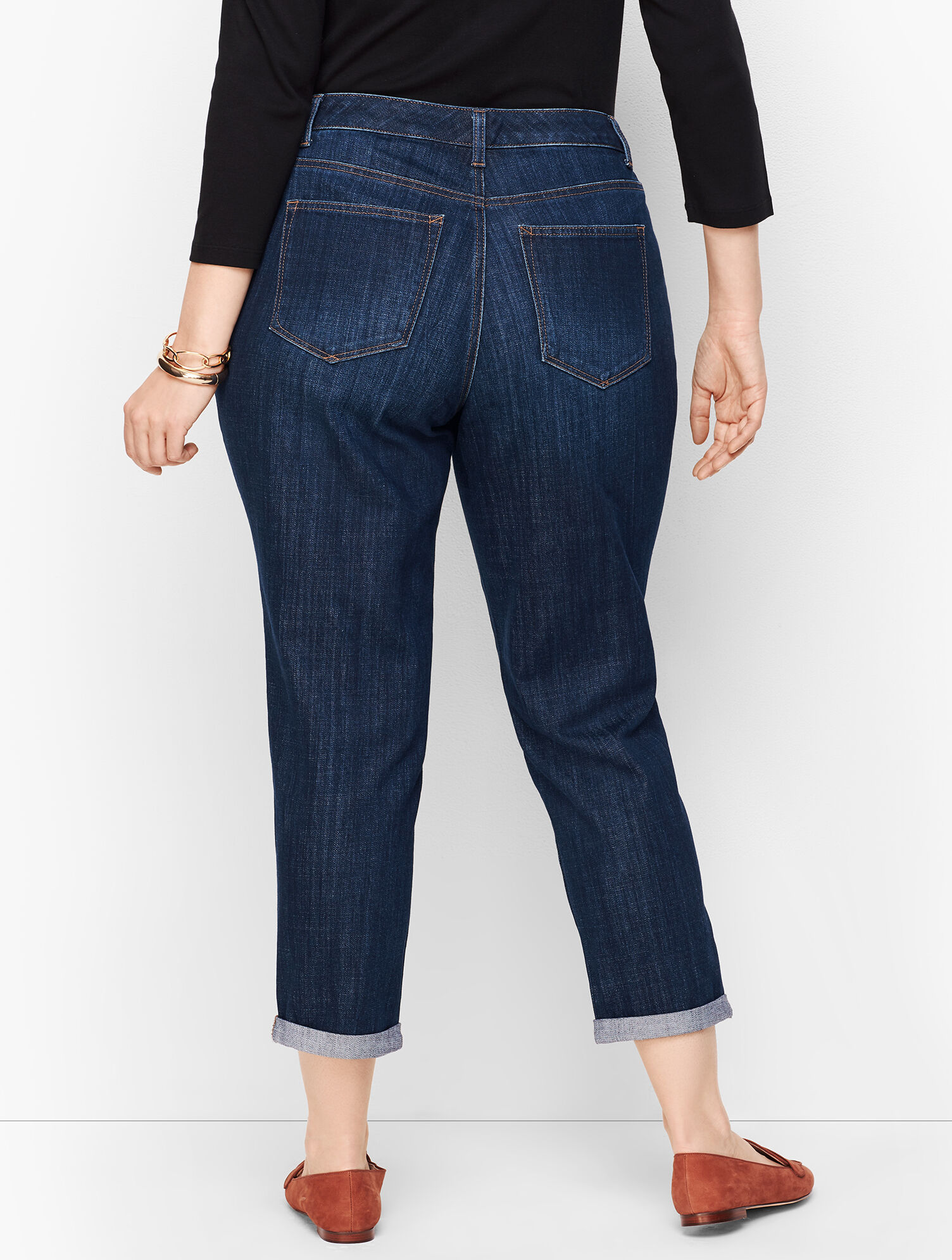 Girlfriend Jeans - Genuine Dark Wash