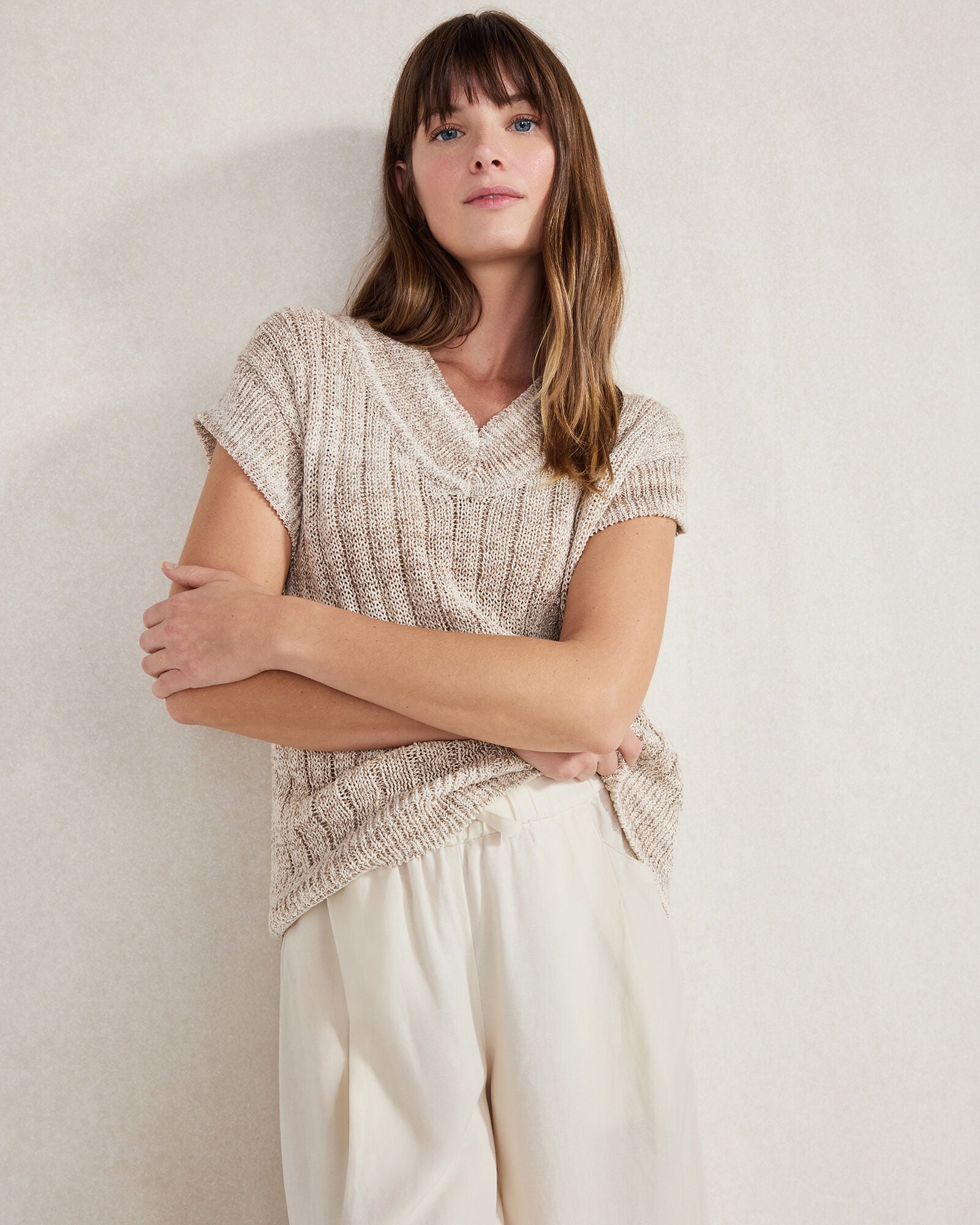 Gradient-Dyed Organic Cotton Sweater Vest