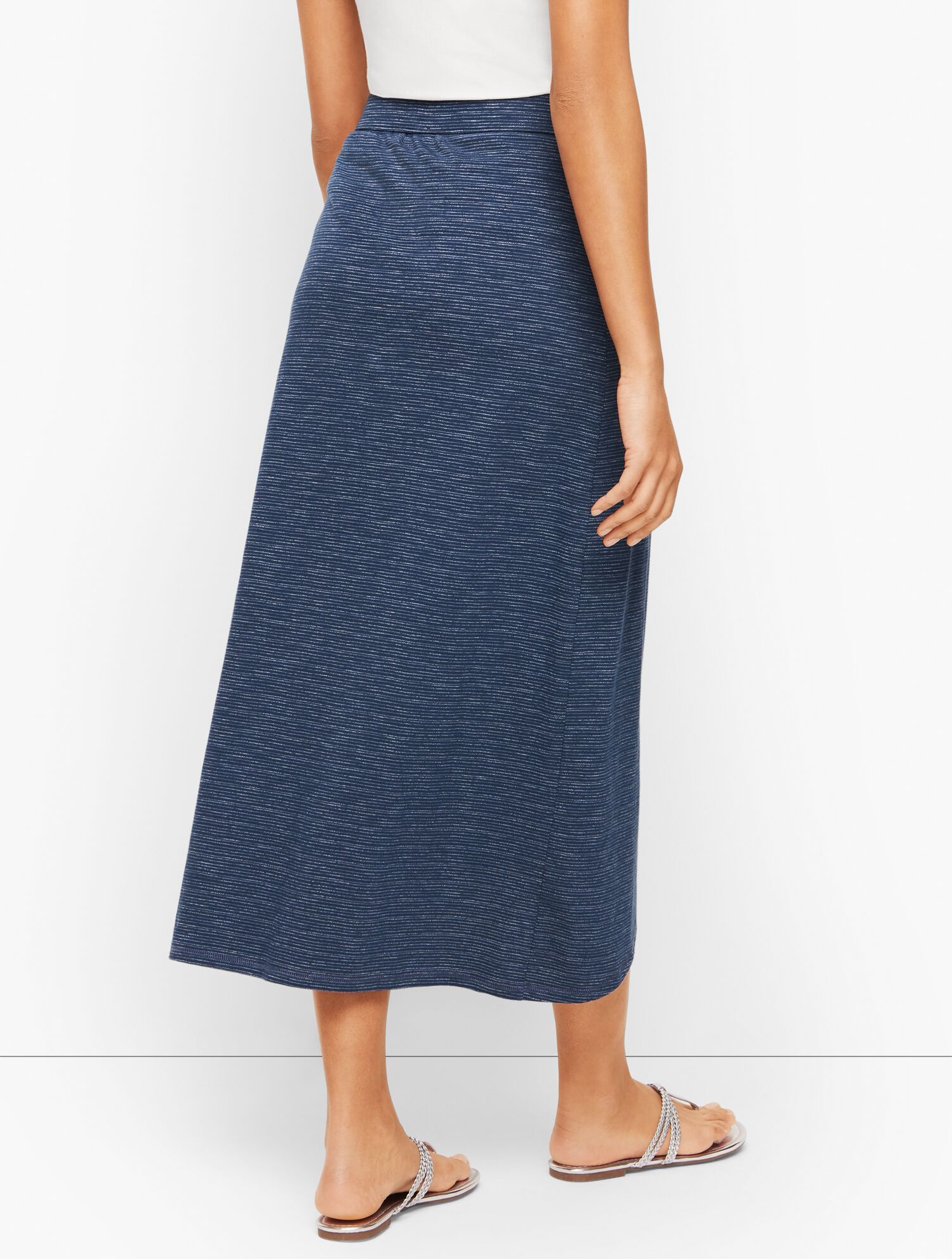 Tulip Hem Midi Skirt