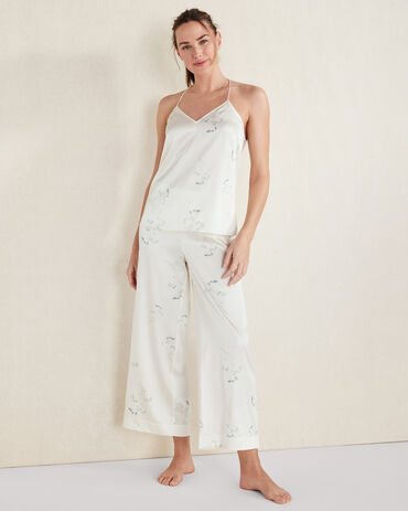 Washable Silk Delicate Floral V-Neck Cami
