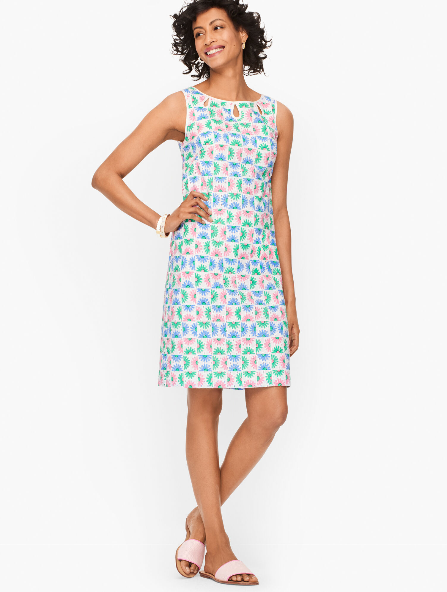 Daisy Keyhole Shift Dress