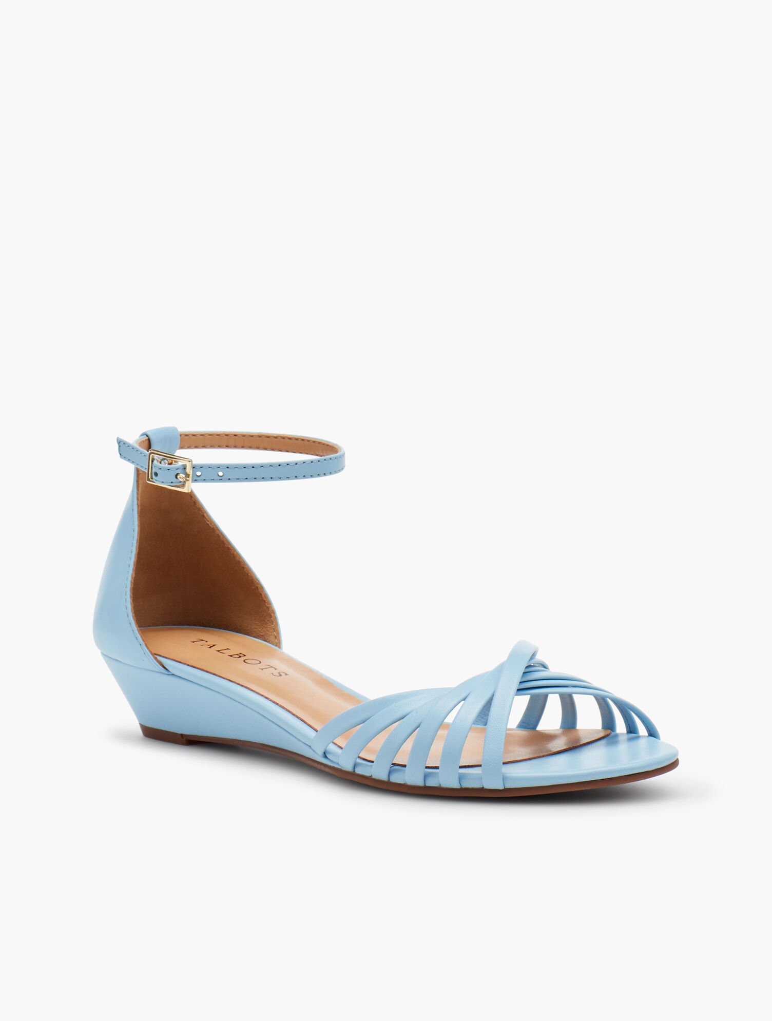 Capri Twist-Strap Wedge Sandals - Nappa Leather