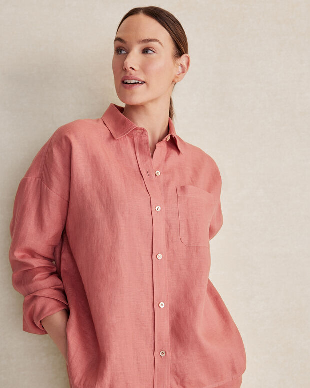 Linen Boxy Shirt