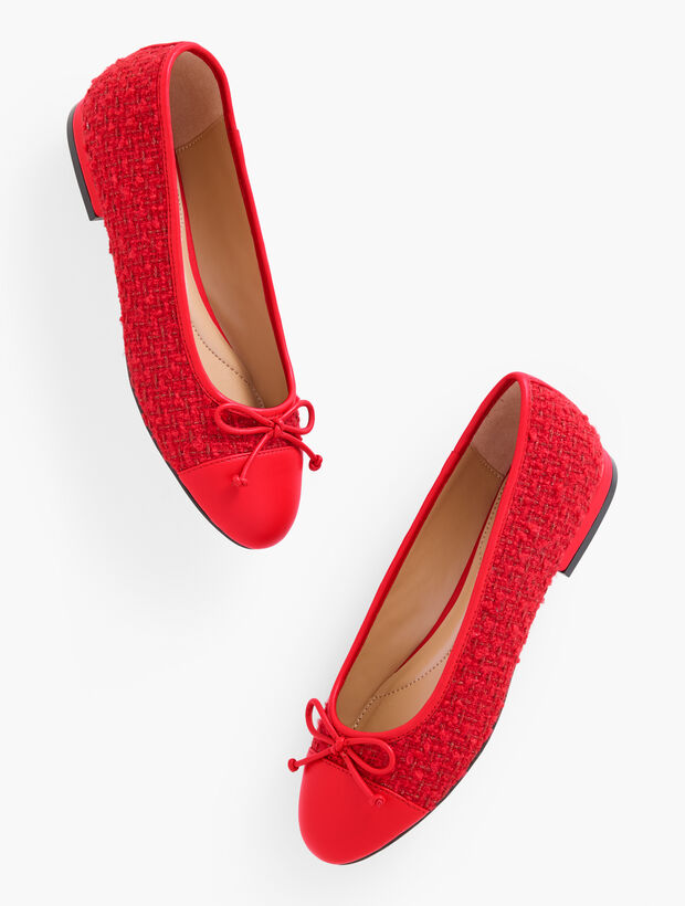 Madison Ballet Flats &ndash; Garden Tweed
