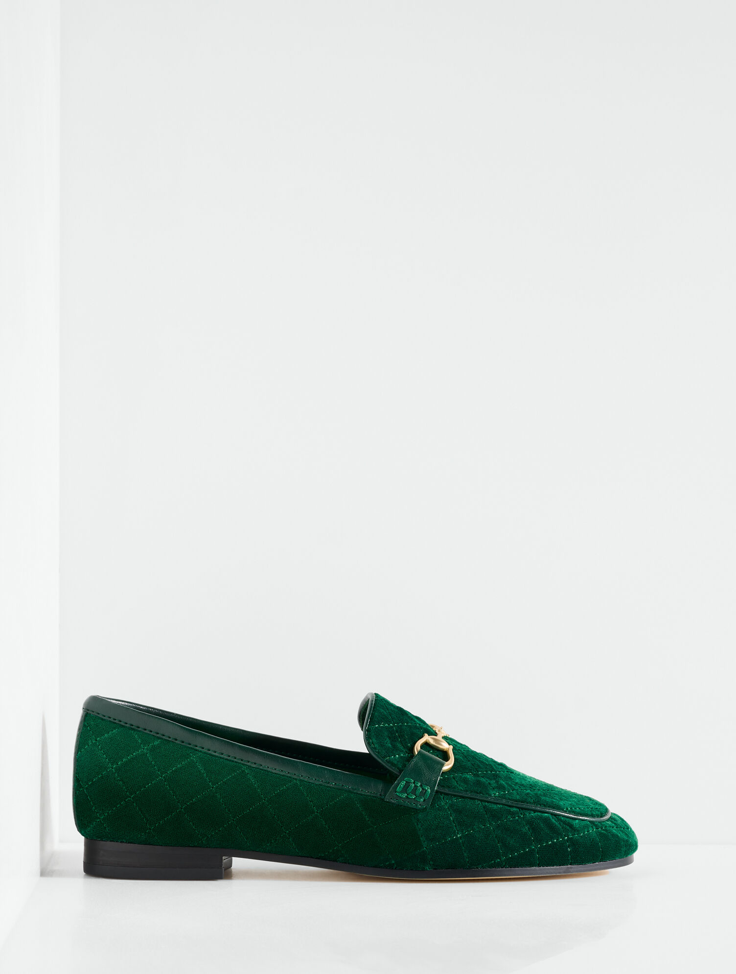 Katelyn Quilted Velvet Loafers
