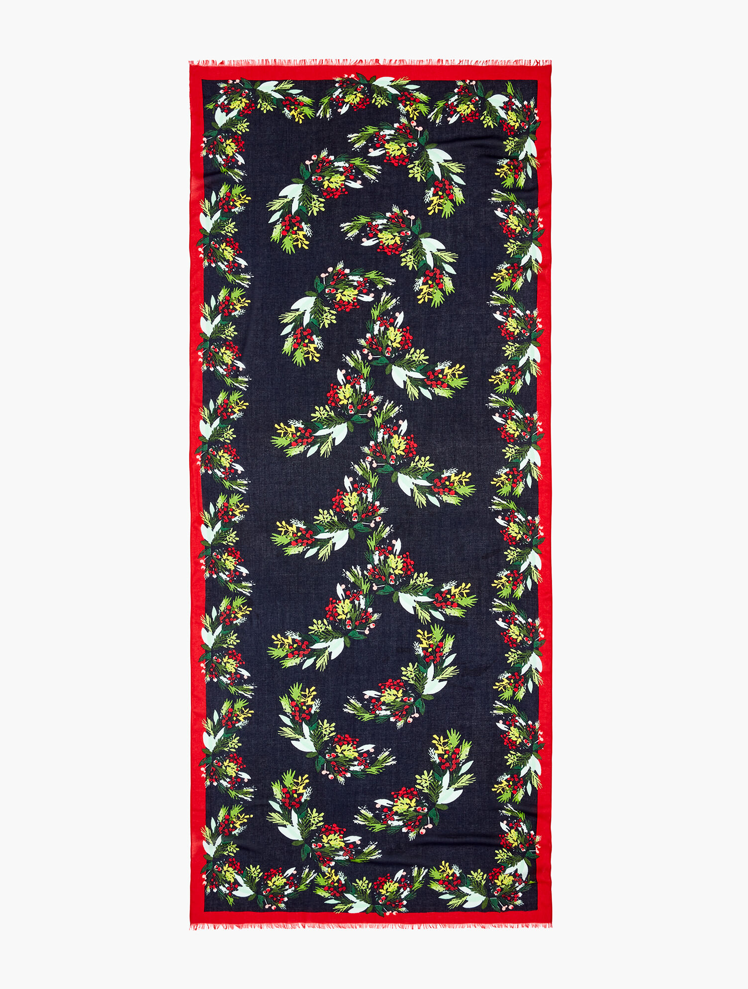 Holiday Garland Oblong Scarf