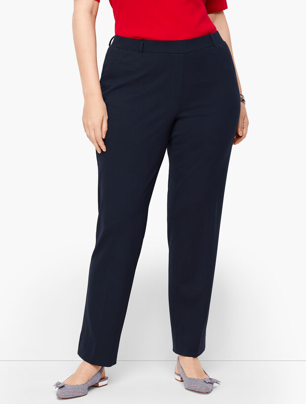 Plus Size Refined Ponte Straight Leg Pants