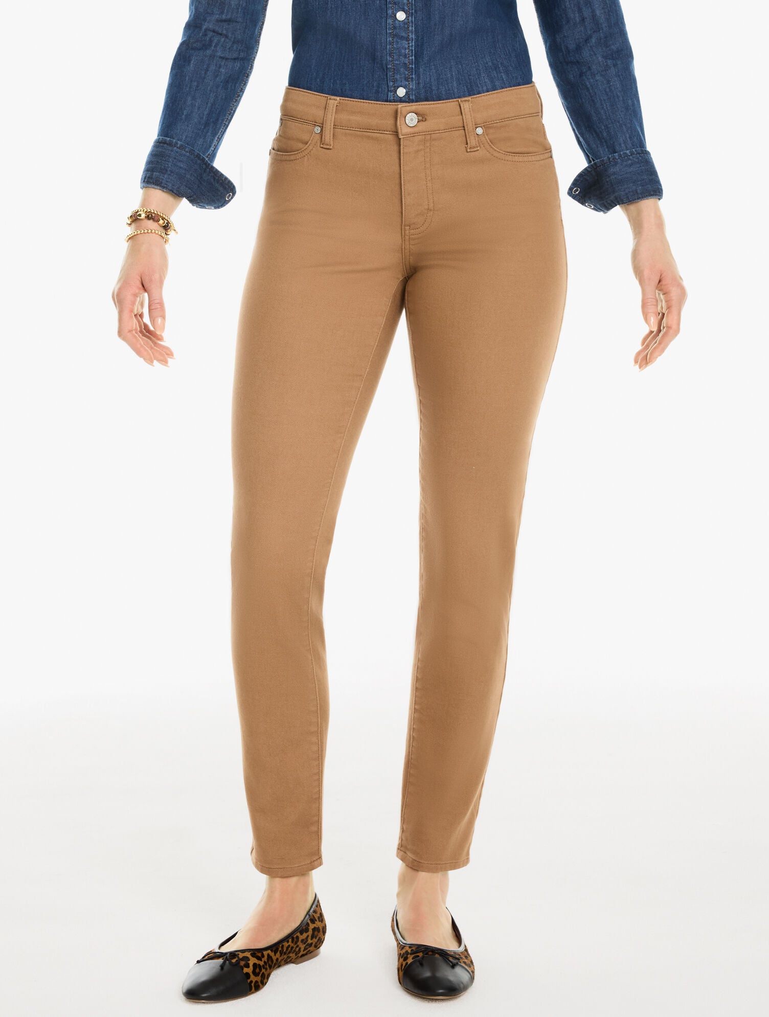 Slim Ankle Jeans - Solids - Curvy Fit