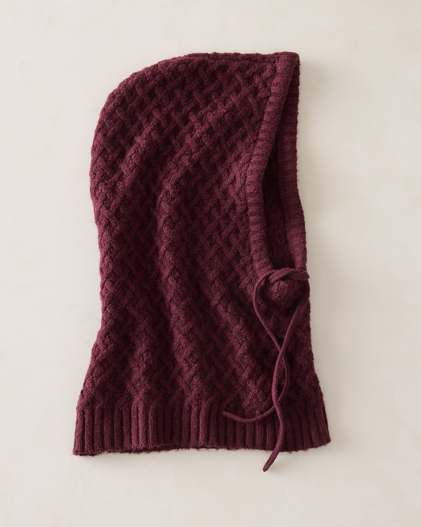 Organic Cotton Blend Lattice Cable Snood