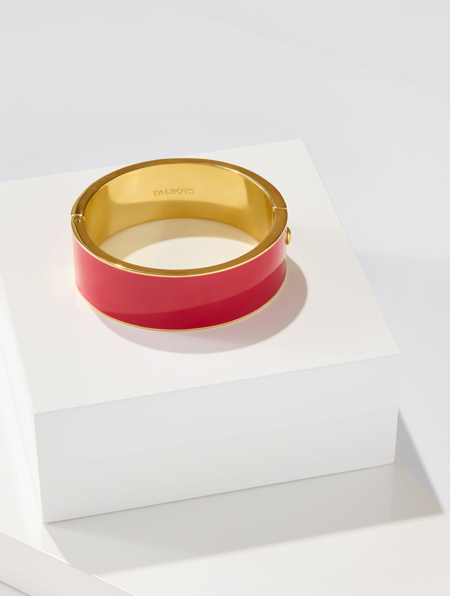 Wide Enamel Hinge Bangle