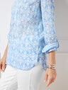 Button Detail Tunic - Abstract Medallion