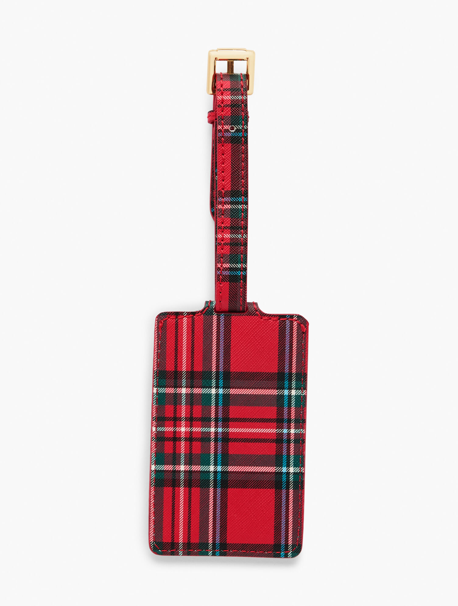 Plaid Luggage Tag