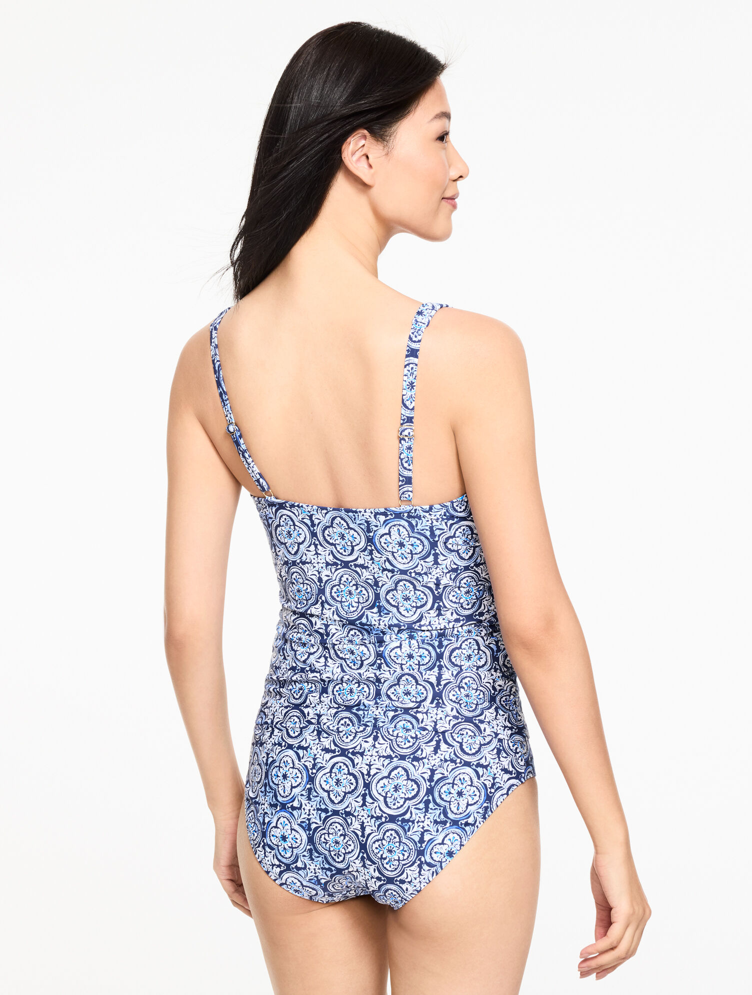 Aqua Club V-Neck Tankini - Coastal Tile
