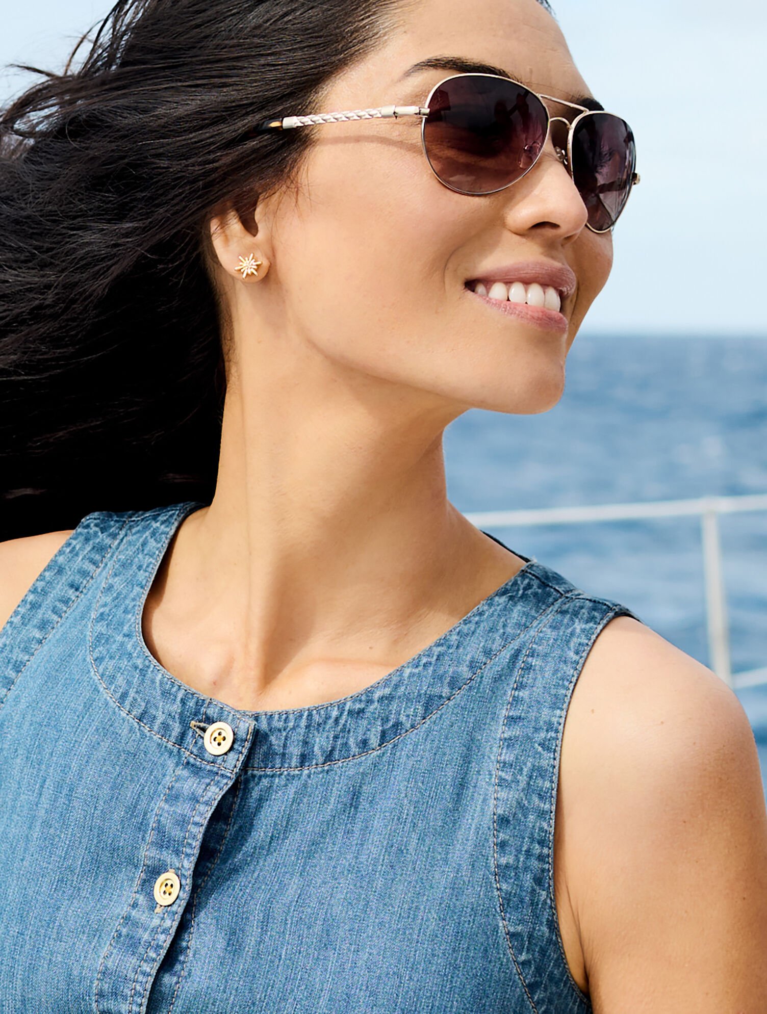 Sleeveless Denim Mini Dress - Palermo Wash