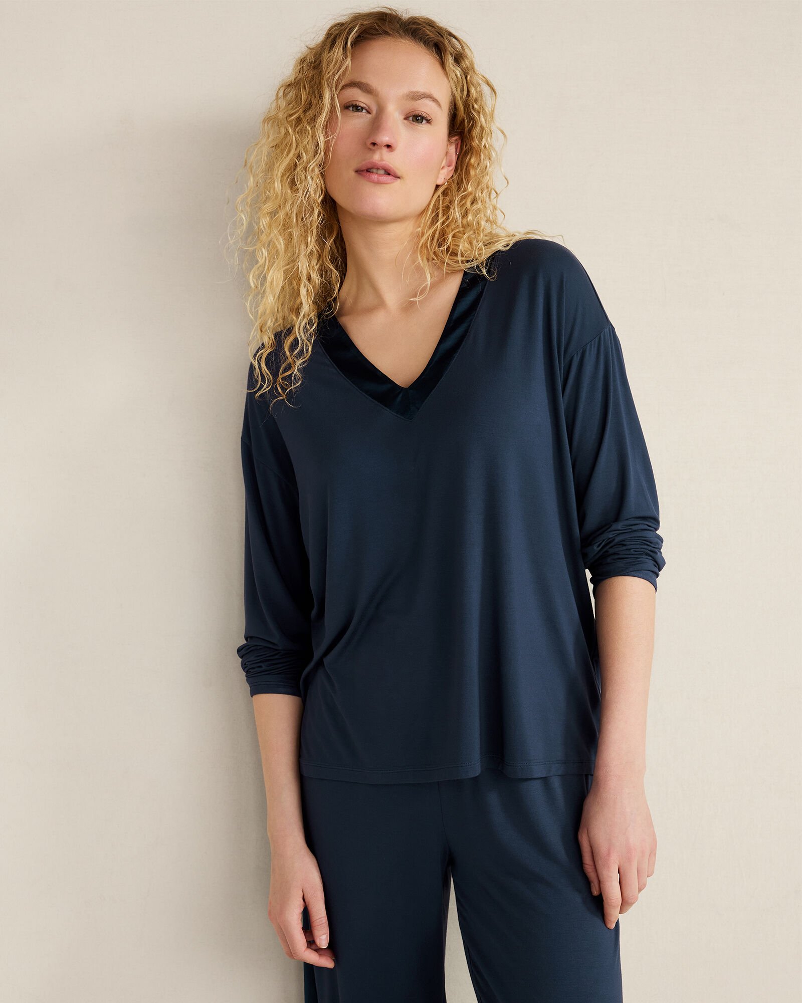 Calm &amp; Cool Long Sleeve Sleep Top
