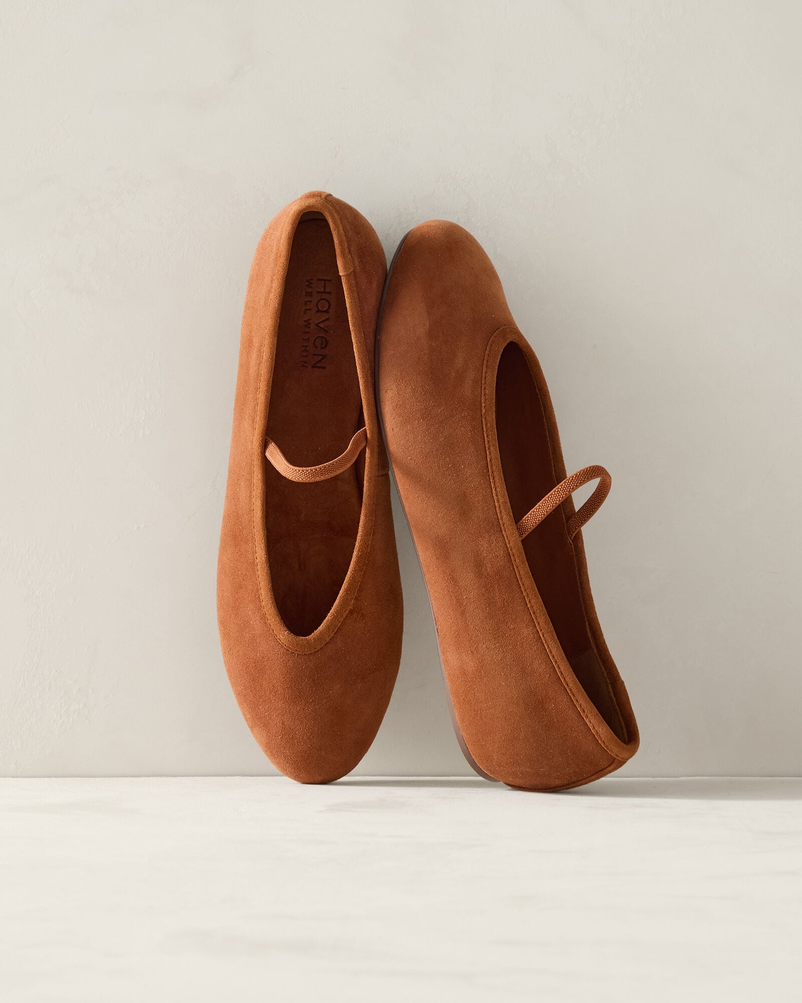 Suede Mary Jane Ballet Flats - image 3