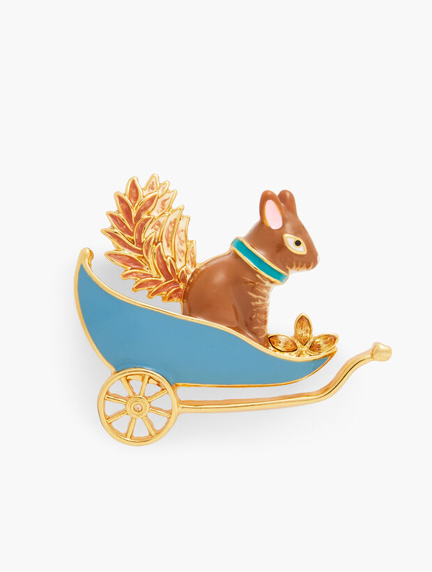Squirrel Brooch 