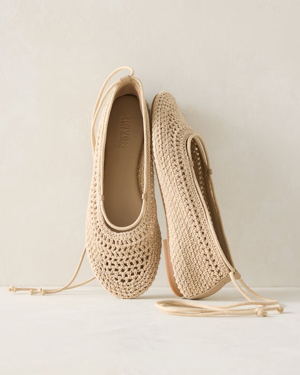 TALBOTS Crochet Ballet Flats