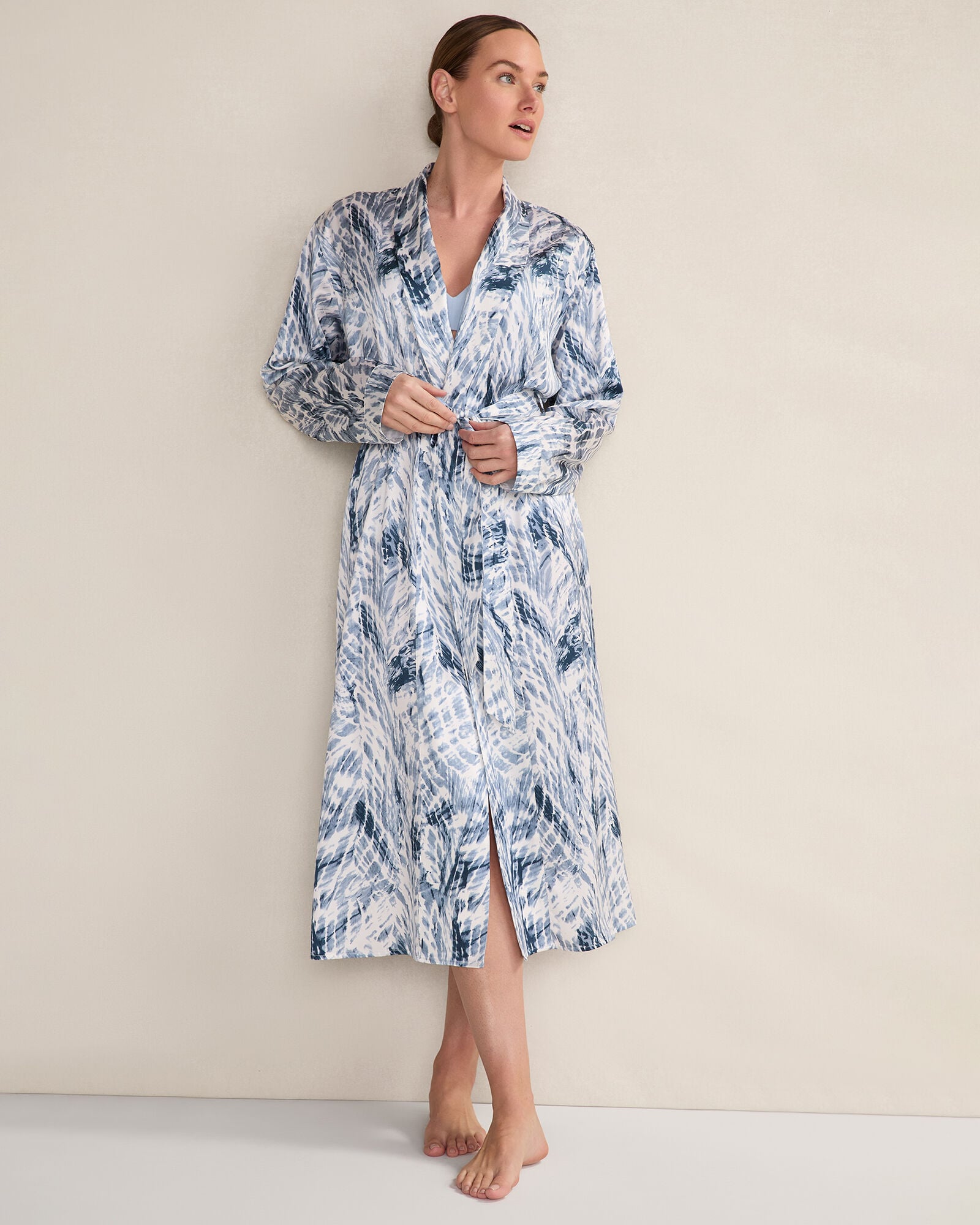 Washable Silk Tie Dye Robe